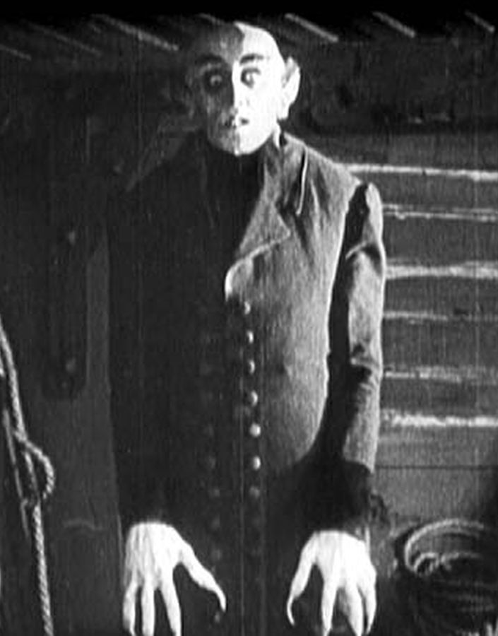 Max Schreck como el Conde Orlok en Nosferatu de 1922